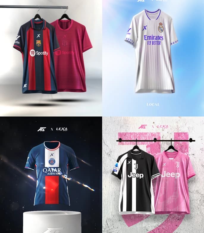 Mockups de uniformes premium
